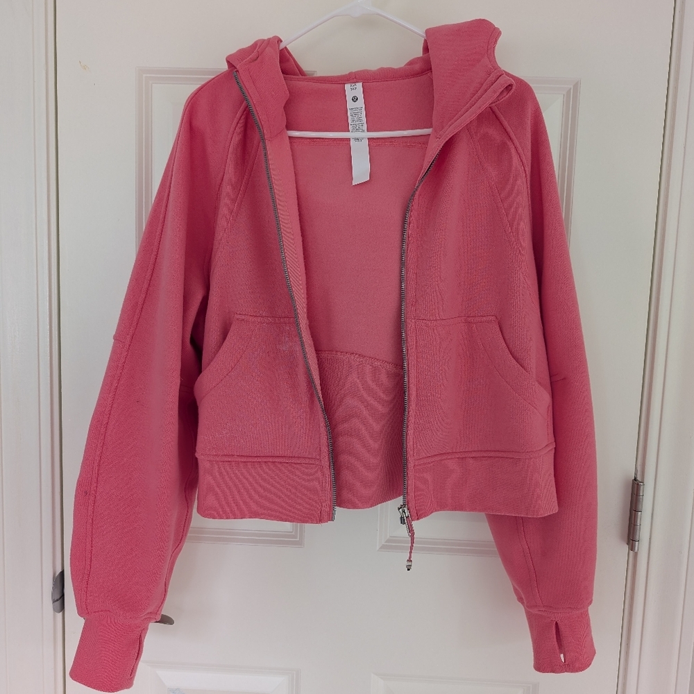 Lululemon Scuba Pink Zip-Up Hoodie